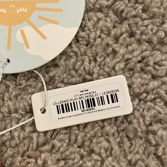 NWT Little Sleepies Butterfly kisses twirl dress with bodysuit - Picture 2 of 2